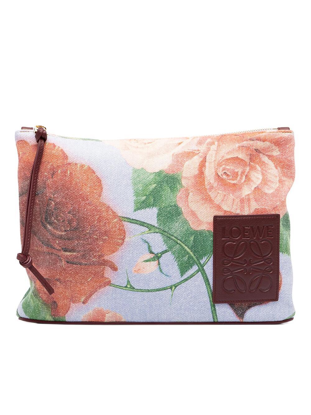 Loewe Paulas Ibiza Canvas Rose Print #365189L48B